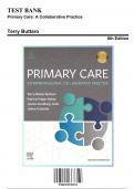 Test Bank for Primary Care Interprofessional Collaborative Practice, 6th Edition by Buttaro, 9780323570152, Covering Chapters 1-228 | Includes Rationales