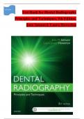 TEST BANK For Dental Radiography: Principles and Techniques 5th Edition by Joen Iannucci & Laura Jansen Howerton, Verified Chapters 1 - 35, Complete Newest Version