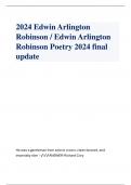 2024 Edwin Arlington Robinson / Edwin Arlington Robinson Poetry 2024 final update