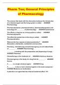 Pharm Tox; General Principles of Pharmacology