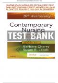 Test Bank F or Contemporary Nursing 8th Edition by Cherry