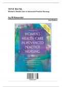 Test Bank for Women's Health Care in Advanced Practice Nursing, 2nd Edition by Alexander, 9780826190017, Covering Chapters 1-46  Includes Rationales