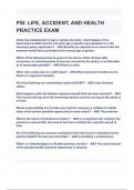 PSI: LIFE, ACCIDENT, AND HEALTH PRACTICE EXAM QUESTIONS AND ANSWERS 2024( A+ GRADED 100% VERIFIED).