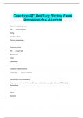 Capstone ATI MedSurg Review Exam Questions And Answers