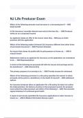 NJ Life Producer Exam Questions and Answers latest version 2024( A+ GRADED 100% VERIFIED).