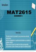 MAT2615 ASSIGNMENT 4 SEMESTER 1