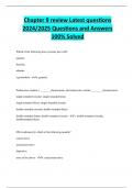 Chapter 9 review Latest questions  2024&sol;2025 Questions and Answers  100&percnt; Solved 