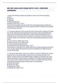 NR 509 2024-2025 EXAM WITH 100&percnt; VERIFIED  ANSWERS 