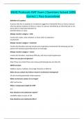 SNHD Protocols EMT Exam &vert;Questions Solved 100&percnt; Correct &vert; Pass Guaranteed