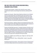 NR 602 2024-2025 EXAM REVIEW WELL  GRADED SOLUTIONS&Tab;  
