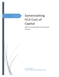 H13 Cost of Capital