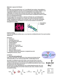 Uitwerkingen onderwijsgroepen biomedische wetenschappen, blok 1.3; Moleculen van het leven