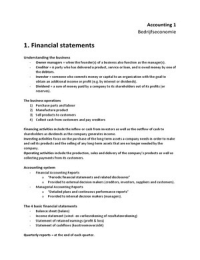 Summary accounting one mid-term (Chapter 1-5)