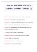 SOC 101 AAMI EXAM WITH 100%  CORRECT ANSWERS { GRADED A+} 