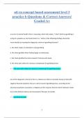 ati rn concept based assessment level 3  practice b Questions & Correct Answers/  Graded A+