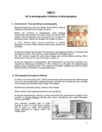 Summary item 5 and aesthetics of Fundamentals Photography and English first