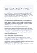 Erosion and Sediment Control Test 1-Solved