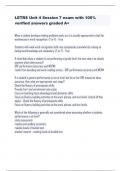 LETRS Unit 4 Session 7 exam with 100&percnt; verified answers graded A&plus;   