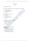 Professional ethics  MCQs