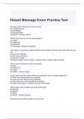Hawaii Massage Exam Practice Test 100% solved