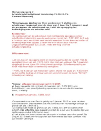 Wg 7 Arbeidsrecht individueel