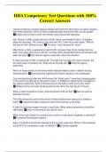 HHA Competency Test Questions with 100&percnt; Correct Answers