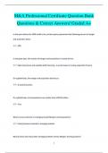 M&A Professional Certificate Question Bank Questions & Correct Answers&sol; Graded A&plus;