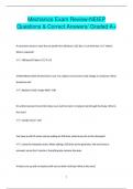 Mechanics Exam Review-NEIEP Questions & Correct Answers/ Graded A+