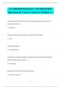 PATHOPHYSIOLOGY 370 MIDTERM Questions & Correct Answers/ Graded A+
