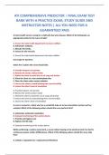 ATI COMPREHENSIVE PREDICTOR &vert; FINAL EXAM TEST BANK WITH A PRACTICE EXAM&comma; STUDY GUIDE AND INSTRUCTOR NOTES &vert; ALL YOU NEED FOR A GUARANTEED PASS