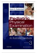 TEST BANK--PEDIATRIC PHYSICAL EXAMINATION AN ILLUSTRATED HANDBOOK. 3RD EDITION  CHAPTER 1-20 ALL CHAPTERS INCLUDED