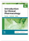 TEST BANK-- INTRODUCTION TO CLINICAL PHARMACOLOGY, 10TH EDITION BY VISOVSKY.  CHAPTER 1-20 ALL CHAPTERS INCLUDED