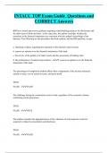 INTACC TOP Exam Guide Questions and  CORRECT Answers