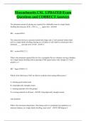 Massachusetts CSL UPDATED Exam  Questions and CORRECT Answers