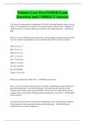 Primary Care Bundled Exam Questions Package with Correct Answers