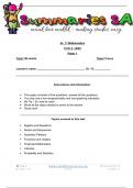 Grade 12 Mathematics (MATH) June Paper 1 and Memo - 2024