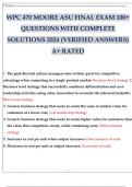WPC 470 MOORE ASU FINAL EXAM 100&plus; QUESTIONS WITH COMPLETE SOLUTIONS 2024 &lpar;VERIFIED ANSWERS&rpar; A&plus; RATED4