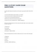 PMG-12 STUDY GUIDE EXAM QUESTIONS.