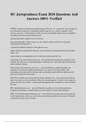 BC Jurisprudence Exam 2024 Questions And Answers 100&percnt; Verified