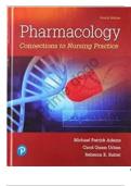 Test Bank for Pharmacology: Connections to Nursing Practice, 4th Edition by Michael P. Adams, 9780134867366, Covering Chapters 1-75   Includes Rationales