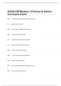AAAE-CM-Module 1-Finance & Admin-Acronyms Exam