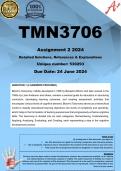 TMN3706 Assignment 2 &lpar;COMPLETE ANSWERS&rpar; 2024 &lpar;530293&rpar;- DUE 24 June 2024