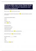 RD Exam 2024 Jean Inman Study Guide Domain 1&comma; Part 2 Exam Questions and Complete Solutions&period;