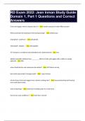 RD Exam 2024 Jean Inman Study Guide Domain 1&comma; Part 1 Questions and Correct Answers&period;
