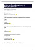 All Inman Exam Questions and Complete Solutions