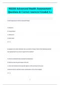 N5220 Advanced Health Assessment Questions & Correct Answers&sol; Graded A&plus;
