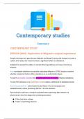 a level psychology all contemporary studies summary 