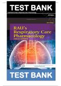 Test Bank For Rau’s Respiratory Care Pharmacology 9th Edition by Gardenhire | All Chapters |Complete Questions and Answers (A+) LATEST VERSION.ISBN:9780323299688|| Complete Guide A+