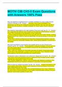 MOTIV CIB CH3-5 Exam Questions with Answers 100% Pass