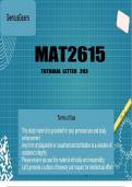 MAT2615 TUTORIAL LETTER 203